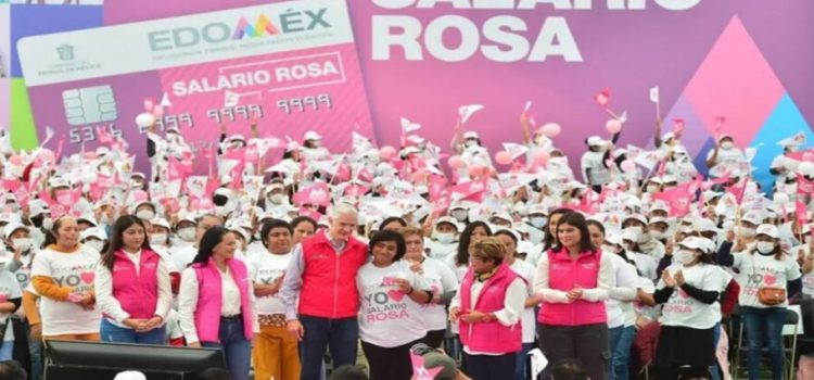 Salario Rosa beneficia a más de medio millón de mujeres en el Edomex