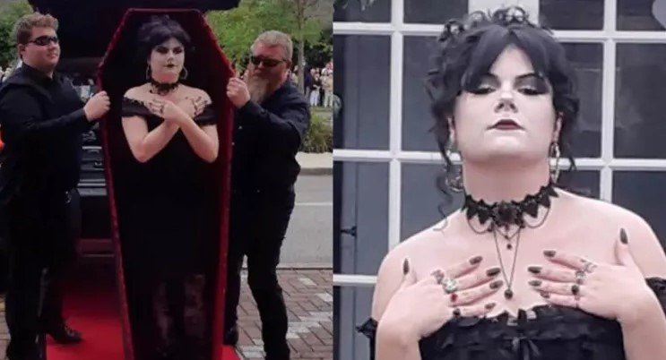 Llegó en ataúd a su graduación