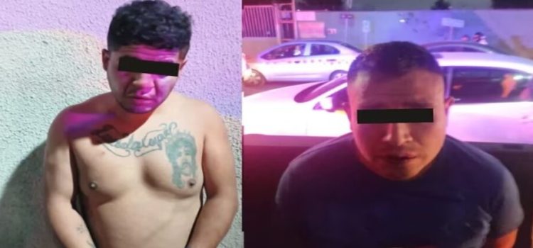Detienen a 2 presuntos asaltantes de pasajeros en Tlalnepantla, Edomex