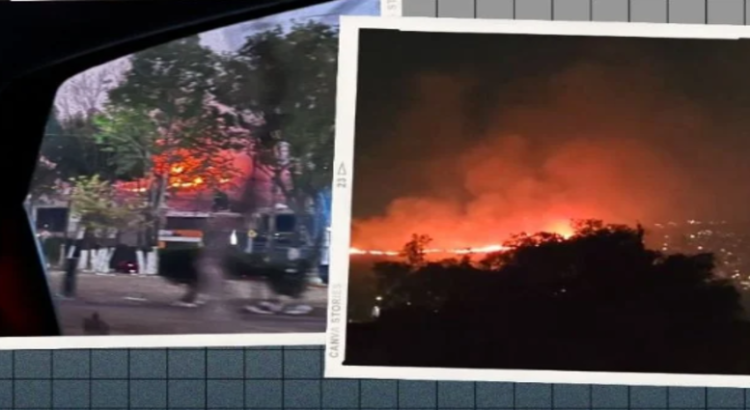 Se registra incendio en Valle Dorado, Tlalnepantla