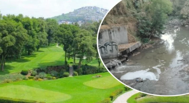 Club de golf “prestará” pozo, pero pide entubar río Tlalnepantla