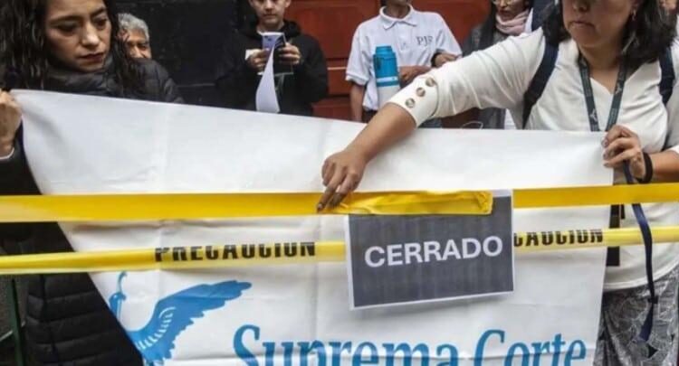 Trabajadores de la SCJN se suman al paro en protesta por la reforma judicial