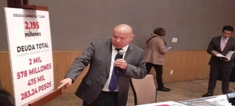 Organismos del agua en Tlalnepantla están en quiebra