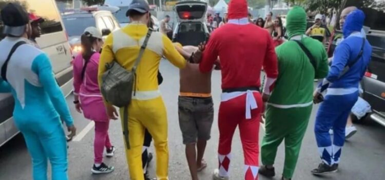 Los Power Rangers al rescate del Carnaval