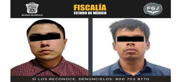 Detienen a 2 sujetos que victimaron a una joven en Tlalnepantla