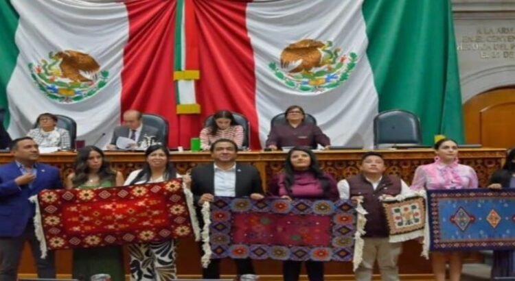 Solicitan a Congreso del Edomex petición para que tapete de Temoaya sea considerado patrimonio cultural inmaterial
