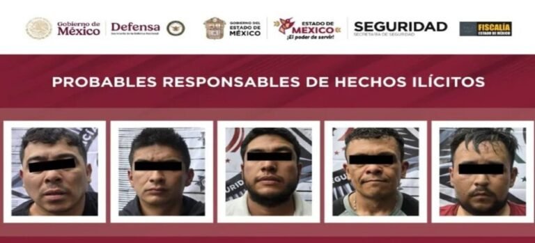 Detenidos por balacera son ingresados al penal de Barrientos en Tlalnepantla