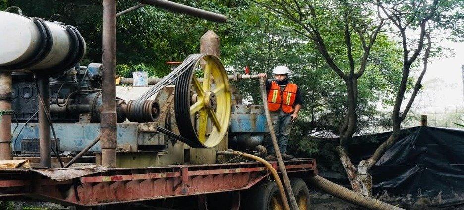 Inicia construcción del pozo de agua “Los Rosarios” en Tlalnepantla