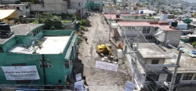 Inician obras de repavimentación con concreto hidráulico en San Isidro Ixhuatepec, Tlalnepantla