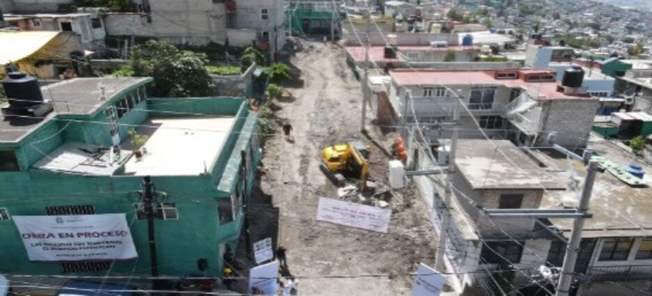 Inician obras de repavimentación con concreto hidráulico en San Isidro Ixhuatepec, Tlalnepantla