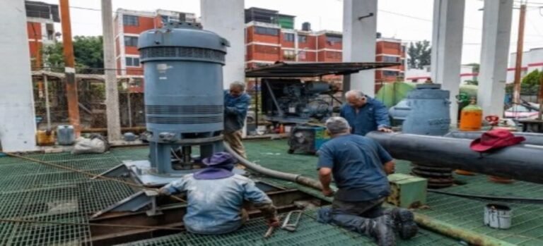 Intensifican acciones preventivas ante lluvias con limpieza y rehabilitación de cárcamos en Tlalnepantla