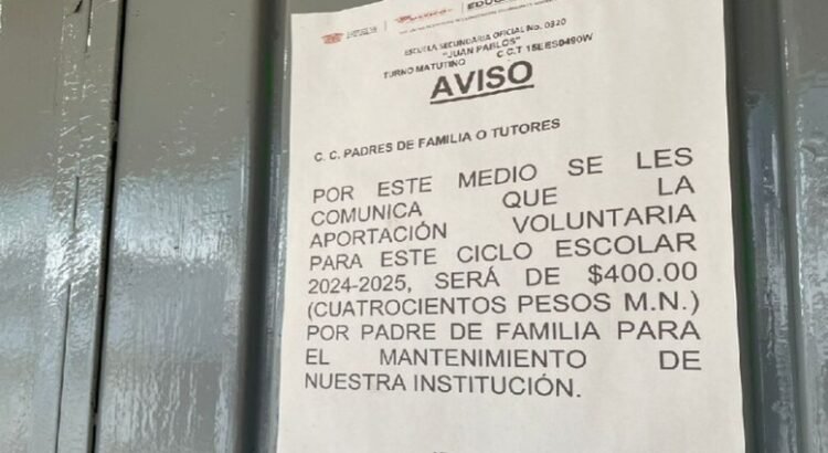 Cuotas escolares no son obligatorias en Edomex Cuotas escolares no son obligatorias en Edomex