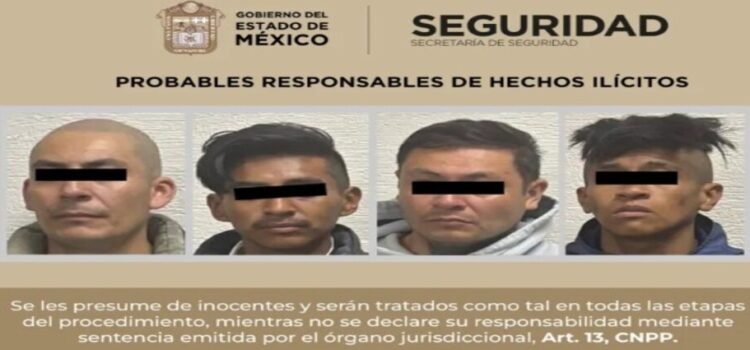 Detienen a 4 con droga y armas en Tlalnepantla