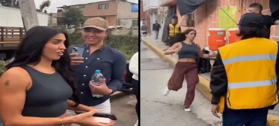Captan a Bárbara de Regil huyendo de sus fans en grabación de 'Rosario Tijeras' en Tlalnepantla