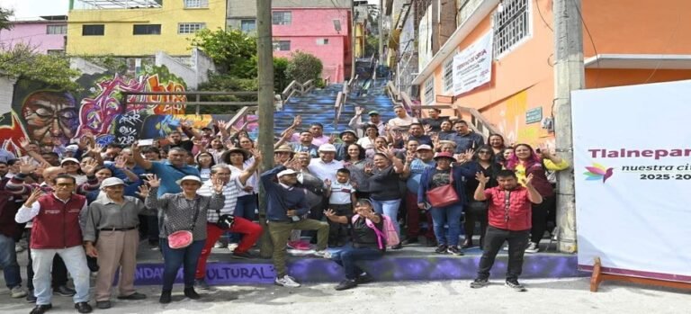 Rehabilitan y embellecen andadores en San Juanico, Tlalnepantla