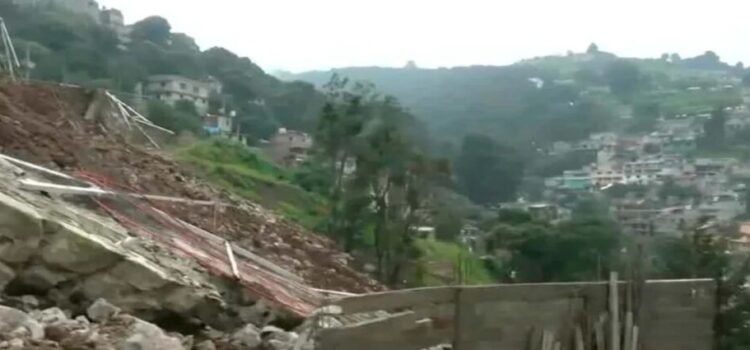 Deslaves se incrementan debido a extrema humedad en 24 municipios del Edomex