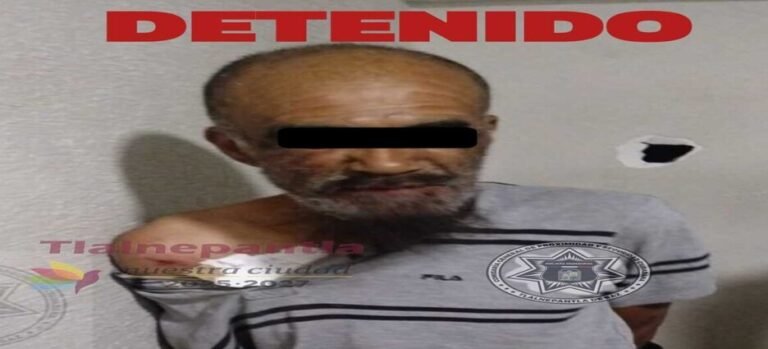 Policías desarman a hombre con machete tras amenaza a vecinos en Tlalnepantla