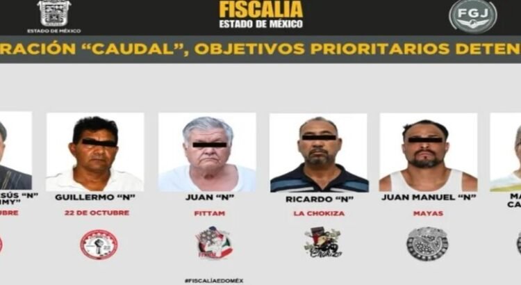 Operativo Caudal: Detienen a líderes de sindicatos que operaban en Edomex Operativo Caudal: Detienen a líderes de sindicatos que operaban en Edomex