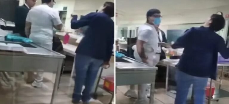 Captan pelea entre doctora y enfermero de Hospital del IMSS en Tlalnepantla