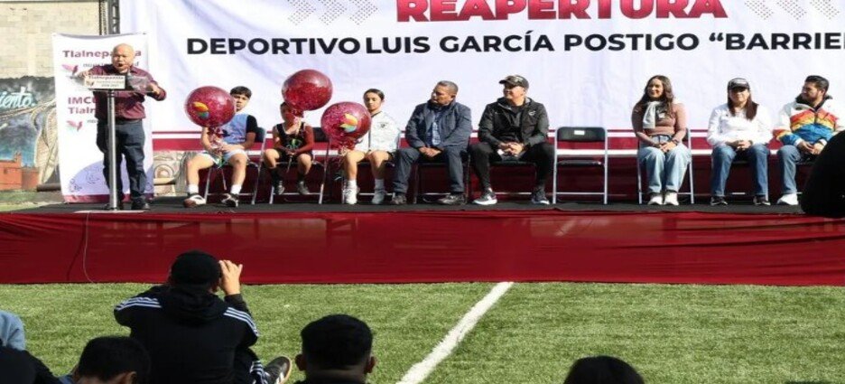 Reabren el deportivo 'Luis García Postigo' en Tlalnepantla