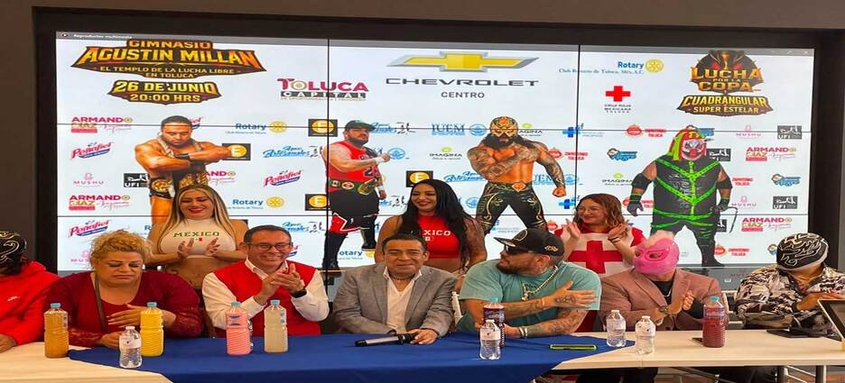 Lucha libre apoyará a la Cruz Roja en Toluca